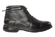 Bota Masculina Air 3D em Couro Carneiro Preta - Cód 91302