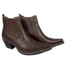 Bota Masculina Bico Fino Cano Curto Bulls Horse