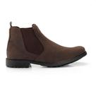 Bota Masculina Botina Chelsea Em Couro Legítimo Camurça Confortável
