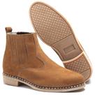 Bota Masculina Botina Vira Francesa para Trabalho em Couro