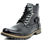 Bota Masculina Bruno Marc PHILLY-5 Motociclista de Combate Preta Tamanho 14 EUA