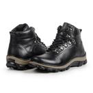 Bota Masculina Cano Alto Coturno Couro Trilha Adventure Espumado Confortável e Macio