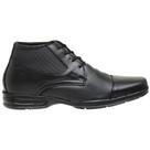 Bota Masculina Cano Médio Couro Cadarço Social Conforto Macia Bota Masculina Cano Médio Couro Cadarço Social Conforto Macia