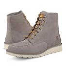 Bota masculina Carhartt com 6 dedos e cunha em couro nobuck cinza