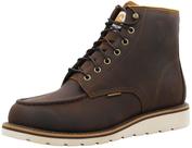 Bota Masculina Carhartt Marrom com Bico Macio, Solado Anabela Impermeável de 15 cm