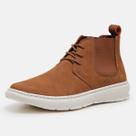 Bota Masculina Casual Chelsea De Couro Confortável Trabalho Dia a Dia Cano Curto Bico Redondo