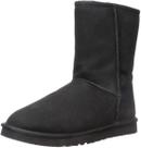 Bota masculina clássica UGG, curta, preta, de pele de carneiro, tamanho 15