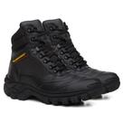 Bota Masculina Coturno Alabama de Couro Premium Cor Preto