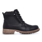 Bota Masculina Coturno Couro Casual Adventure Preto Bota Masculina Coturno Couro Casual Adventure Preto