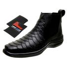 Bota Masculina Coturno Resistente Casual Ortopédica Robusta Detalhe Escamado + Carteira Bota Masculina Coturno Resistente Casual Ortopédica Robusta Detalhe Escamado + Carteira