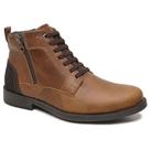 Bota Masculina Couro Boxer Casual Urban Macio Resistente Top Cor:MostardaGenero:MasculinoTamanho:43