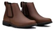 Bota Masculina Couro Cano Curto Country Palmilha Gel