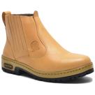 Bota Masculina Couro Legítimo Botina cor Bege