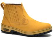 Bota Masculina Couro Legítimo Botina cor Castor