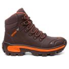 Bota Masculina Couro Legitimo Coturno Adventure Masculino CATPRO Certificado C.A Trabalho Segurança Confortavel Resistente