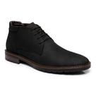 Bota Masculina Couro Nobuck Cano Baixo Casual 667