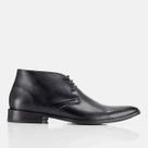 Bota Masculina De Couro Cano Curto Fechamento Em Cadarço Na Moda Confortável Resistente Elegante
