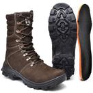 Bota Masculina De Couro Cano Longo Adventure Confortável Resistente Trabalho Casual