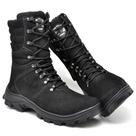Bota Masculina De Couro Cano Longo Confortável Ideal Para Trabalho Casual Motoqueiro