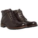Bota Masculina de Couro Coturno Casual Conforto Cor Café Bota Masculina de Couro Coturno Casual Conforto Cor Café