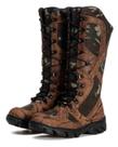 Bota Masculina de Segurança PM Militar Cano Alto Proteção Semi Nobuck Café
