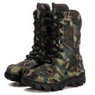 Bota Masculina de Segurança PM Militar Cano Médio Proteção Semi Nobuck Camuflado