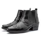 Bota Masculina em Couro Macio Leve Moderno