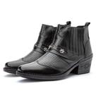 Bota Masculina em Couro Moderno Macio Leve Texana Country Montaria