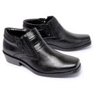 Bota Masculina Estilo Country Couro Cano Curto Cor Preto Bota Masculina Estilo Country Couro Cano Curto Cor Preto