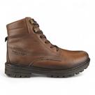 Bota Masculina Pegada 181553 Couro Legítimo Recortes Coturno