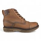 Bota Masculina Pegada Couro Estonado Zíper, Cadarço Amortech Bota Masculina Pegada Couro Estonado Zíper, Cadarço Amortech