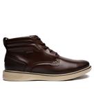 Bota Masculina Pegada Stretch Couro Marrom Escuro