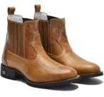 Bota Masculina RR Botas Texana Country em Couro Elastico com Bordado Bico Redondo