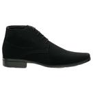 Bota Masculina Social Conforto Casual Cadarço Preta Masculino