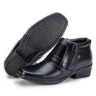 Bota Masculina Social Couro Bico Quadrado Espumada Kéffor