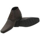 Bota Masculina Social Esporte Fino Cano Baixo Bico Quadrado Moderno