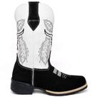 Bota Masculina Texana Cano Alto Bordada Bico Quadrado Bota Masculina Texana Cano Alto Bordada Bico Quadrado