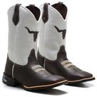 Bota masculina texana country cavalgada bico quadrado