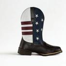 Bota Masculina Texana Couro Bordada Cowboy Country Conforto