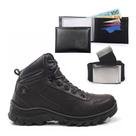 Bota Masculina Trakking Com Carteira e Cinto Coturnos Estilo Adventure Confortável Leve