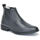 Bota masculino cano alto em couro legitimo cor Preto AE41