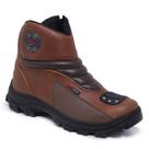 Bota Masculino Motociclista Coturno em Couro Legitimo Solado em Borracha Palmilha P.U em Gel MMG Brasil Shadow Edição Premium Lançamento
