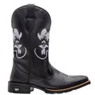 Bota Masculino Texana Couro Bico Quadrado Cano Longo Country Texas Gold