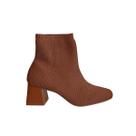 Bota Meia Feminina Bebecê Cano Curto Caramelo T4414-262 Cor:CarameloTamanho:40