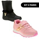 Bota Menina e Sapato Infantil - KIT 2 PARES Tam 20 ao 34