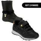 Bota Menina e Sapato Infantil - KIT 2 PARES Tam 23 ao 34