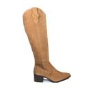 Bota Mezzo Punto Cano Alto Camurça Caramelo