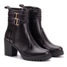 Bota MIla Flor Feminina de Couro Legítimo Cano Curto 1426-01