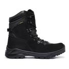 Bota Militar Acero em Couro Nobuck Modelo Tiger Preto Cano Alto