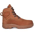 Bota Militar Coturno Masculino Couro Alta Durabilidade Estilo Operacional Conforto Diário Cor:CarameloTamanho:37Gênero
